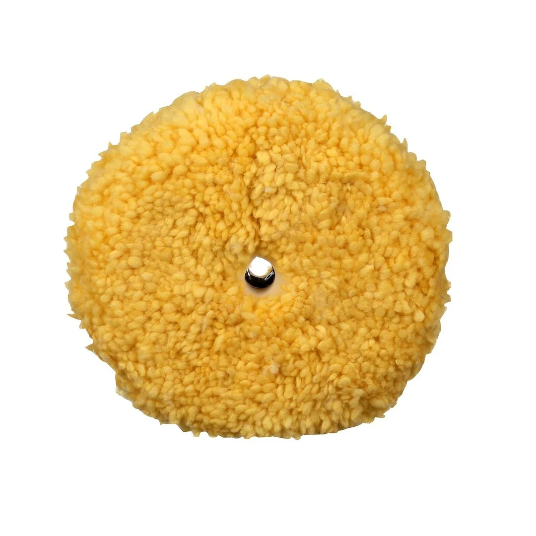 05754 – 3M Polishing Pad, Use To Remove Compound Swirl Marks On Automotive Paint And Gelcoat Wool Yellow More Aggress...